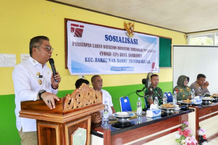 Barru Sosialisasikan Yonif TP, Wabup Harap Jadi Motor Kemajuan Daerah